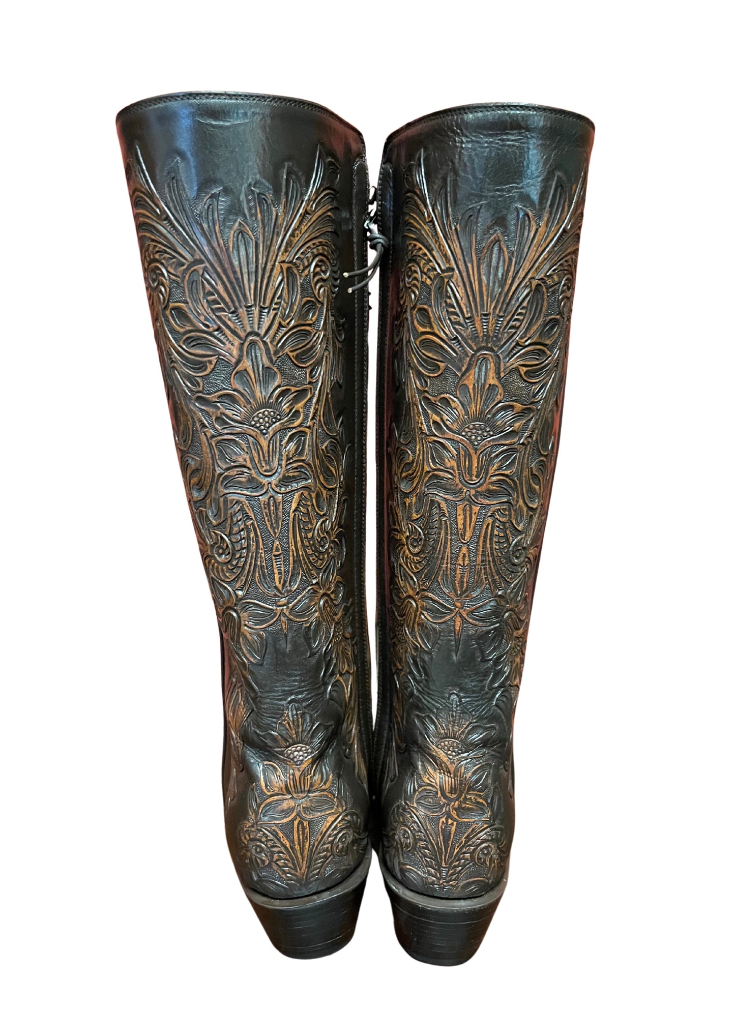 Tulips Handtooled Tall ZG