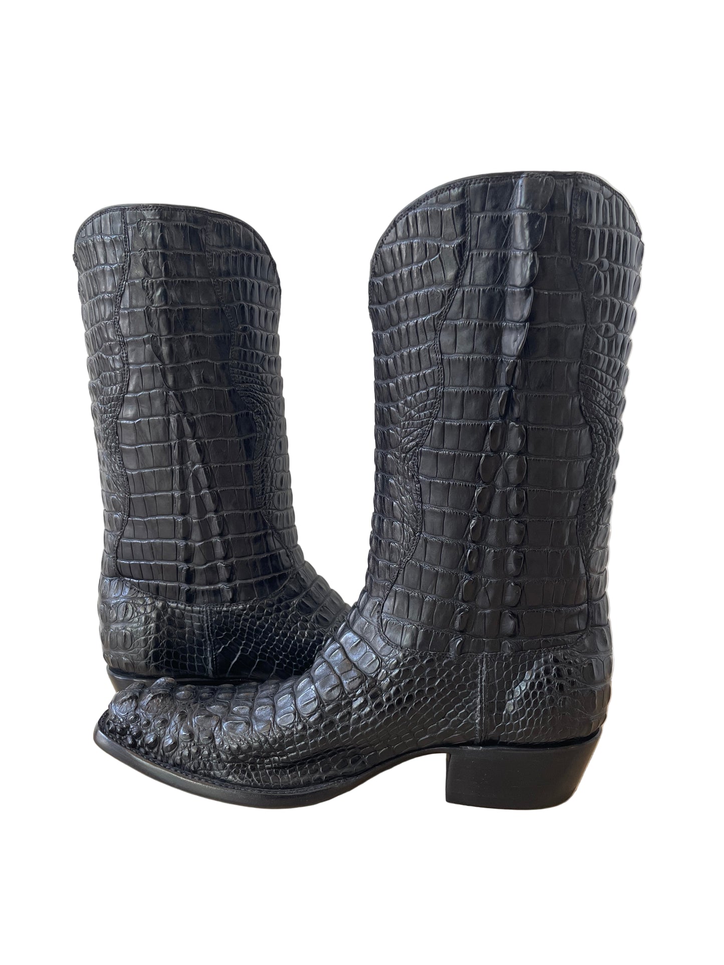 Seamless Full Hornback Alligator in Noir