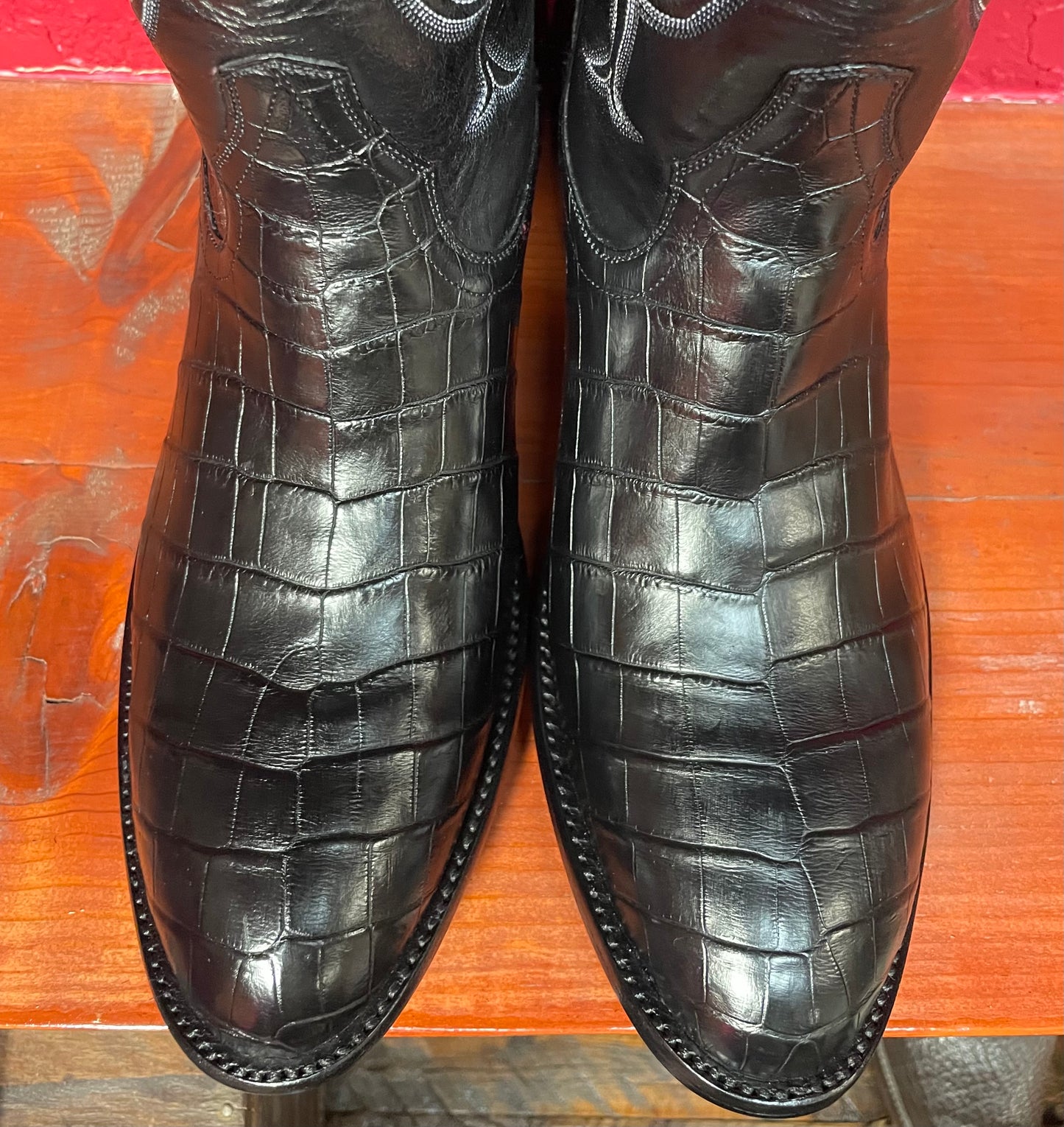 American Alligator Belly Noir Cowboy