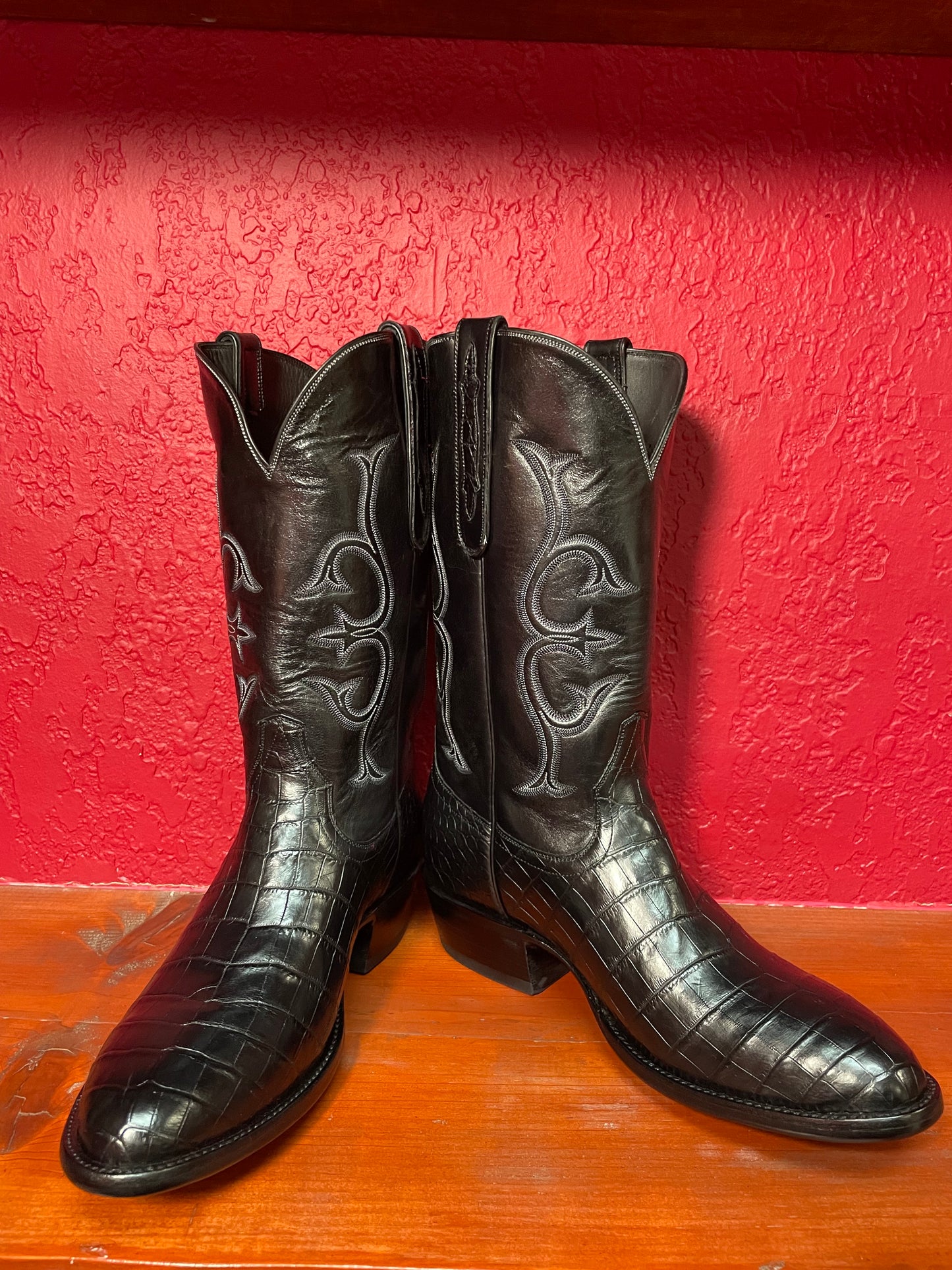 American Alligator Belly Noir Cowboy