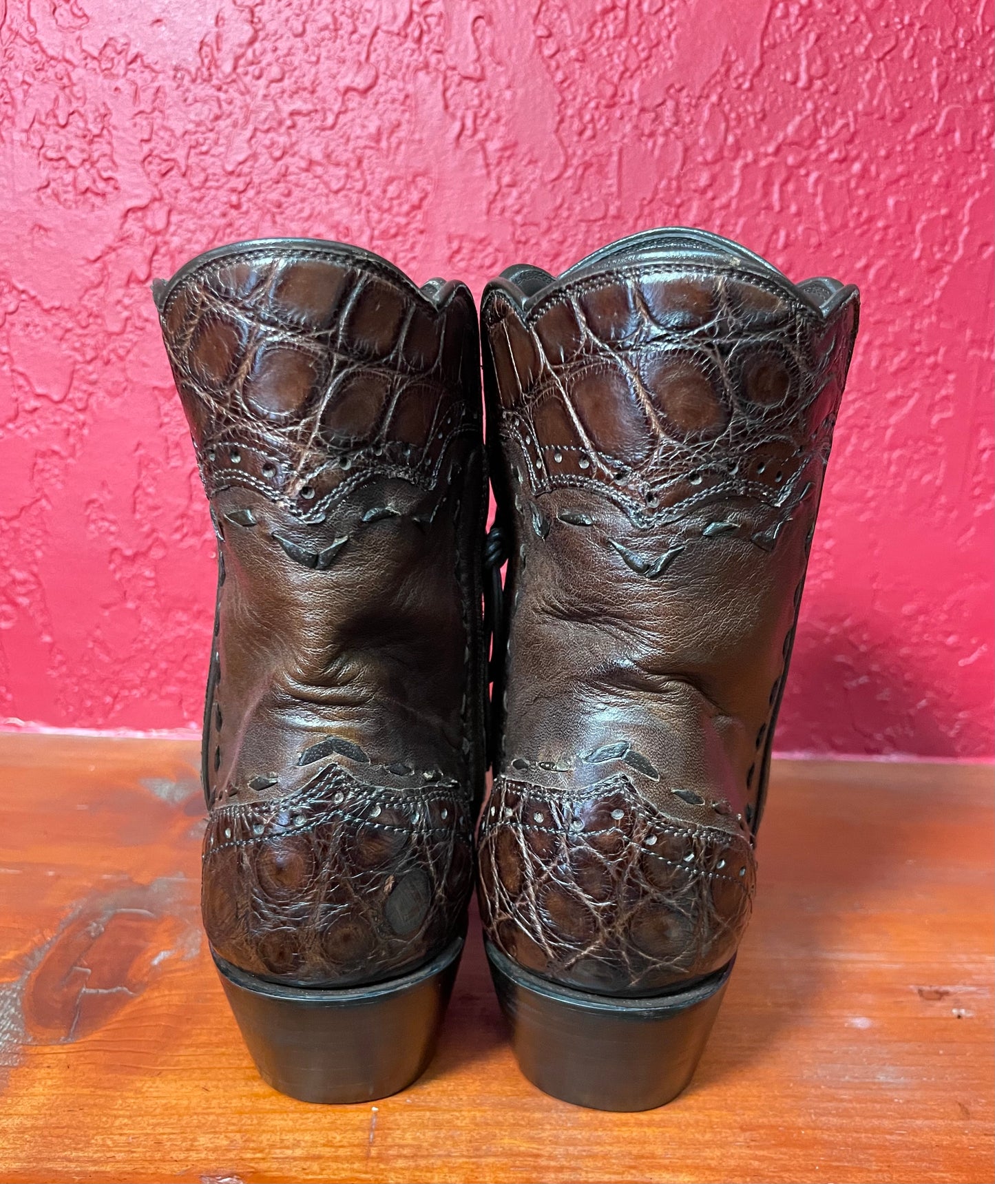 Bourbon Italian Calfskin with Sport Rust Gator Trim Zip