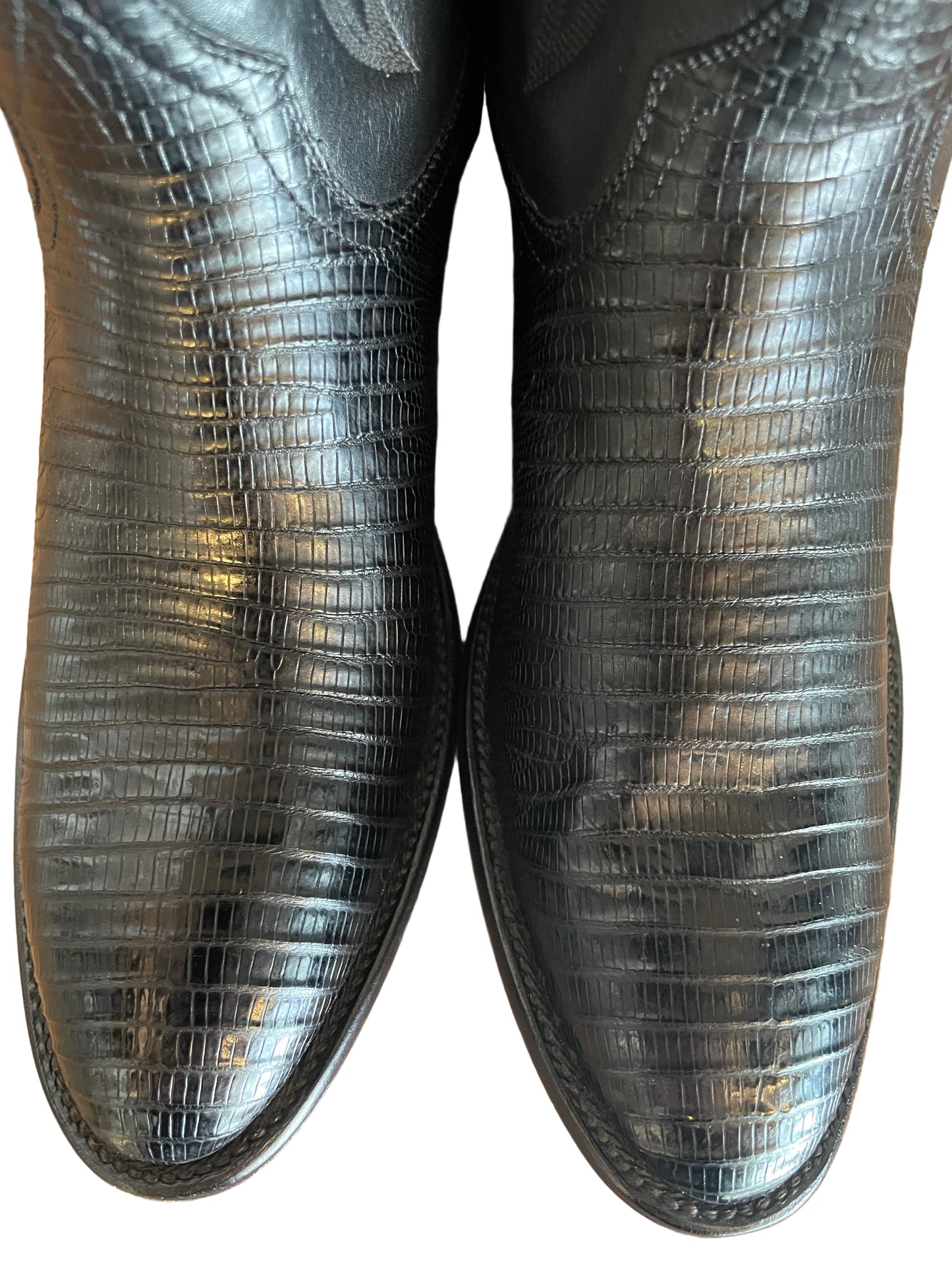 Vintage Teju Lizard Cowgirl in Noir