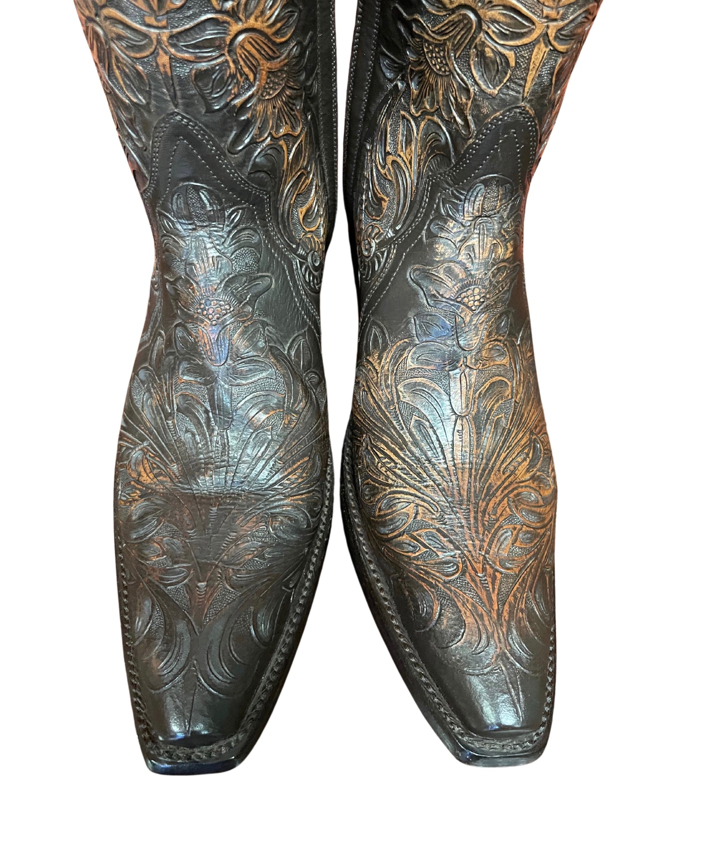 Tulips Handtooled Tall ZG