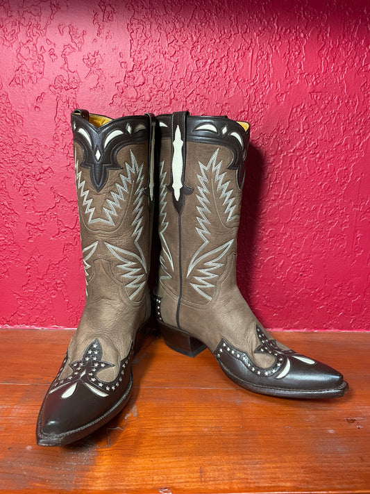 Mocha Nubuck Et Chocolate Retro Cowgirl (Vintage)