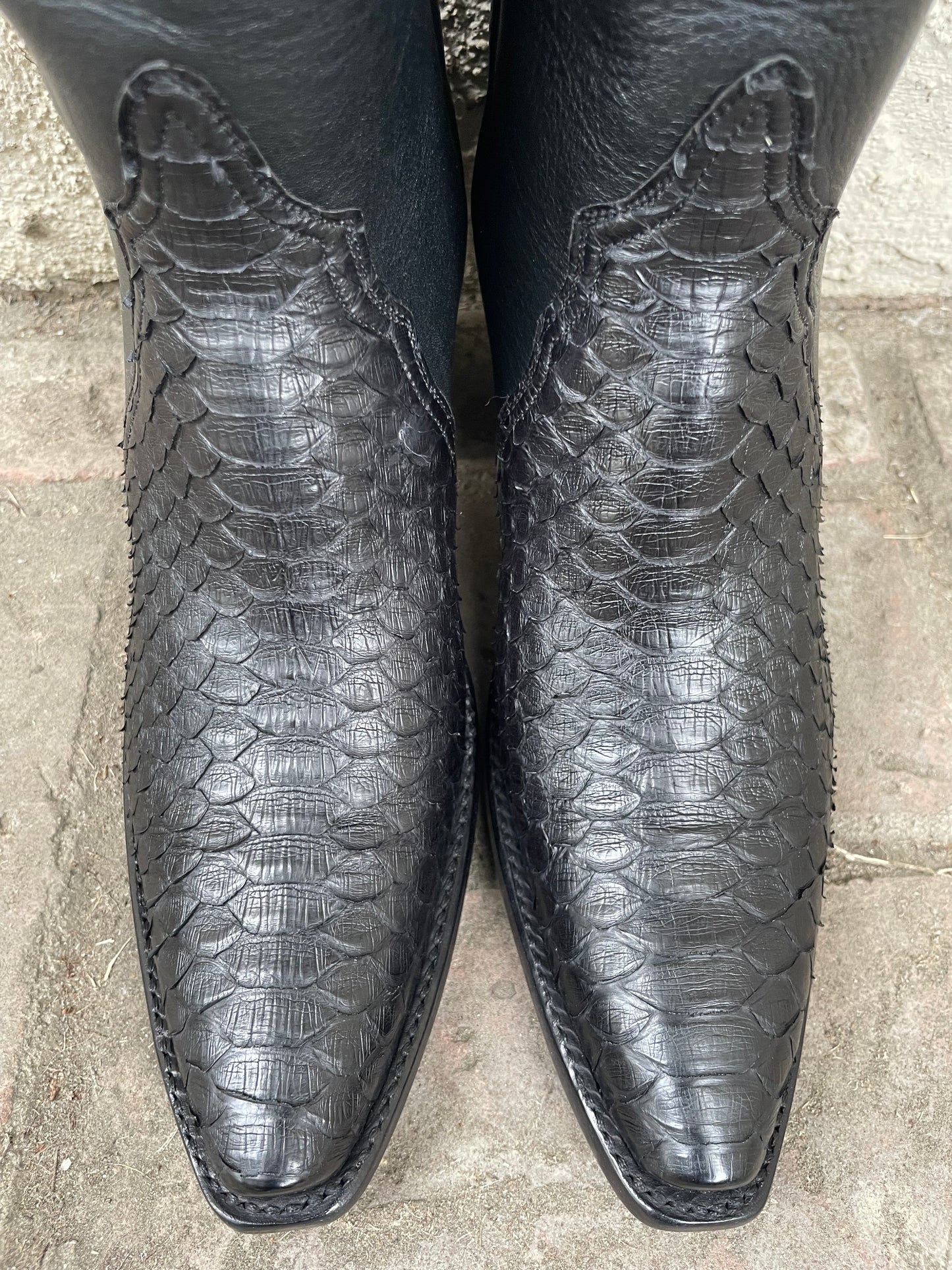 14” Hearts En Noir Python Western