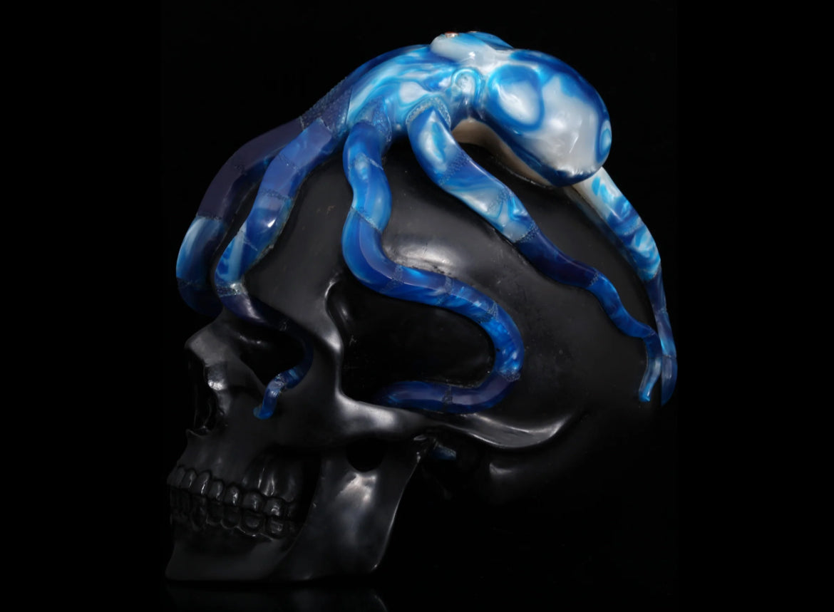 Octopus On Jet Skull