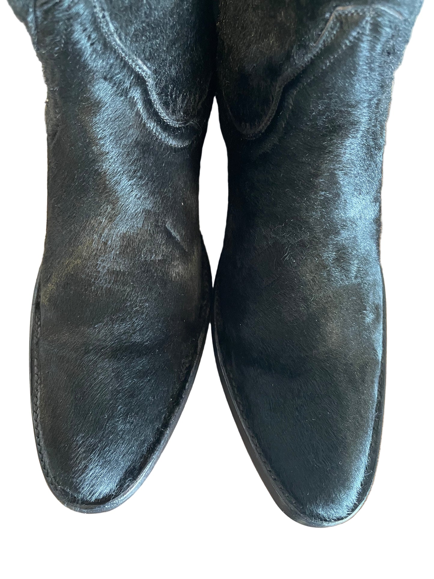 Hair-On Calf Cowgirl in Noir