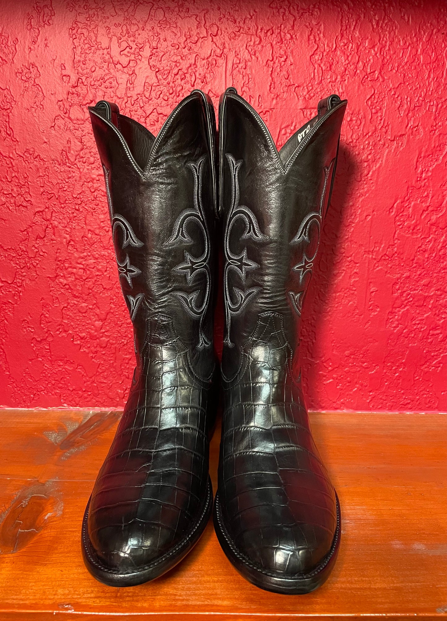 American Alligator Belly Noir Cowboy