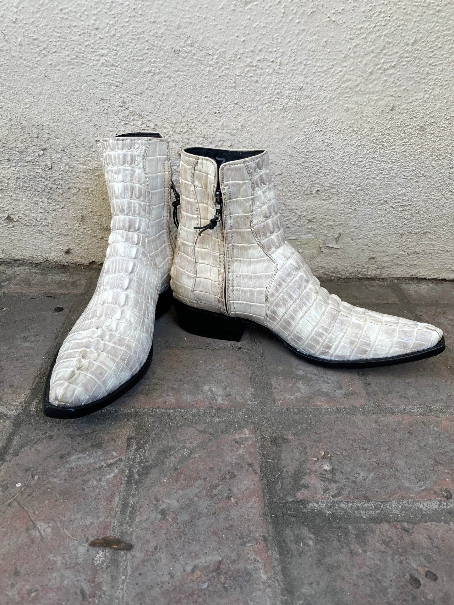 Full Antiqued Bone HB Gator Tail Zip