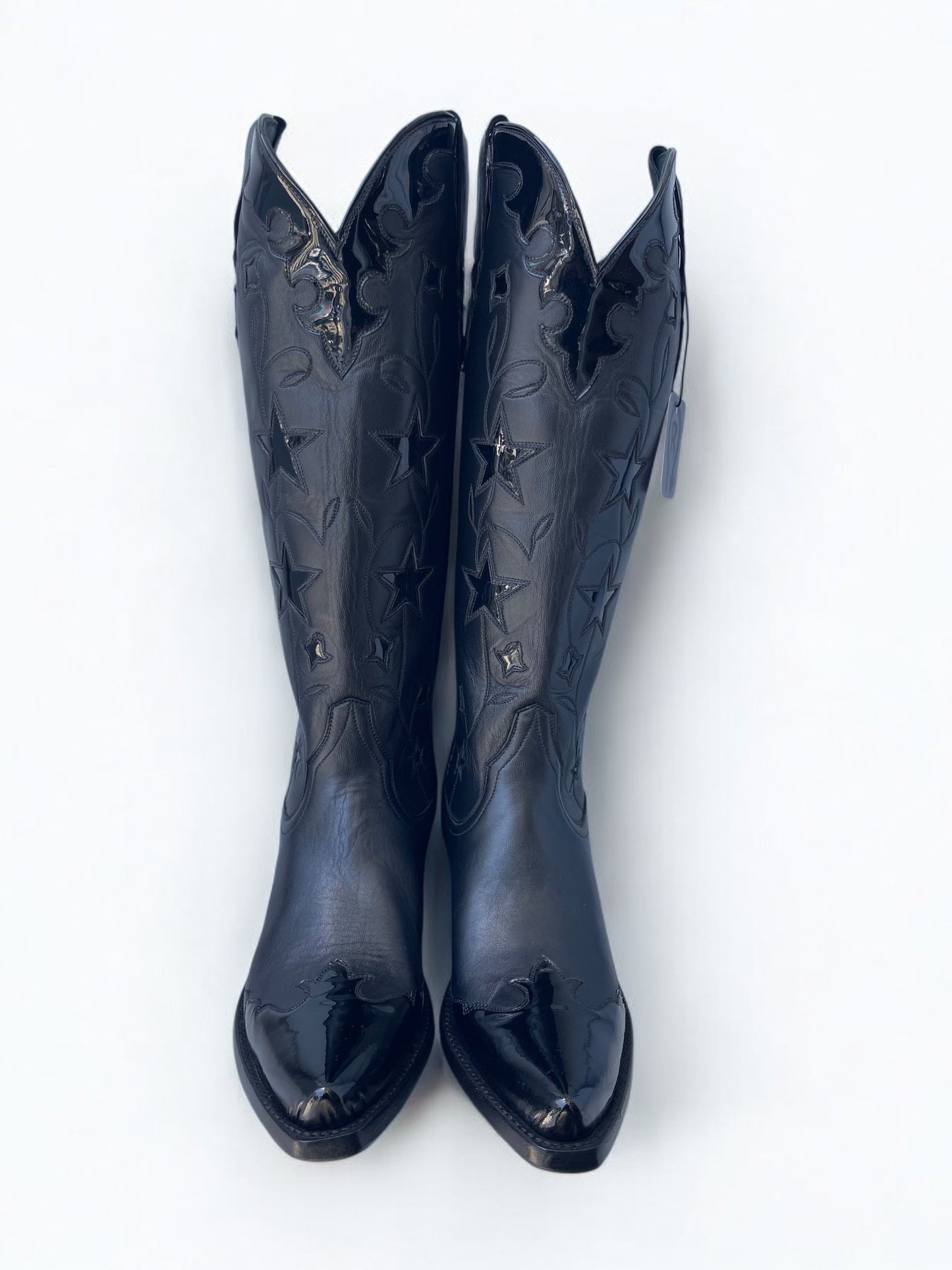 Noir Stars in Patent Cowgirl