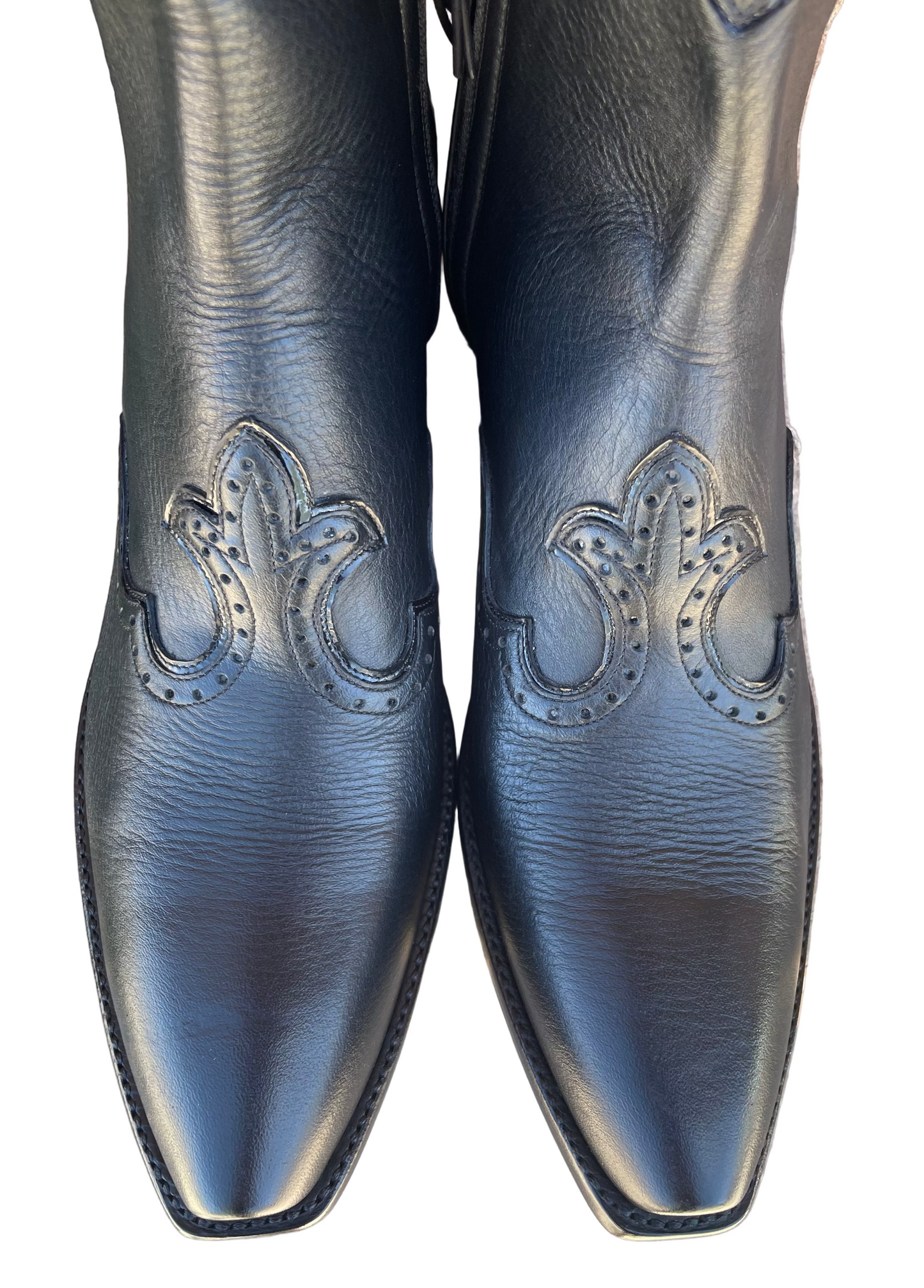 Fleur De Lis Zip in Noir