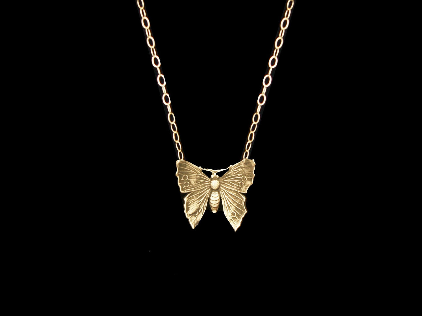 14k Yellow Gold Butterfly Necklace Bracelets Comstock Heritage
