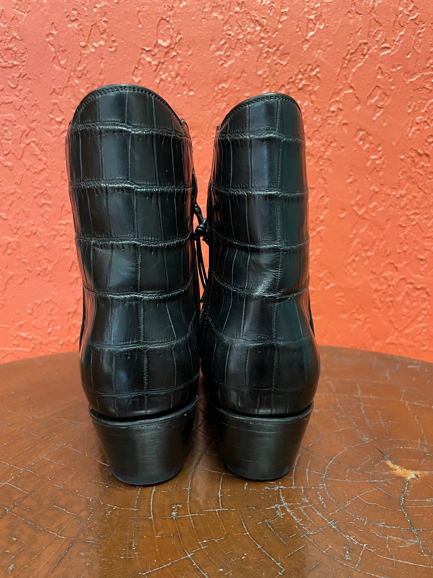 Femme American Alligator Belly Noir ZG