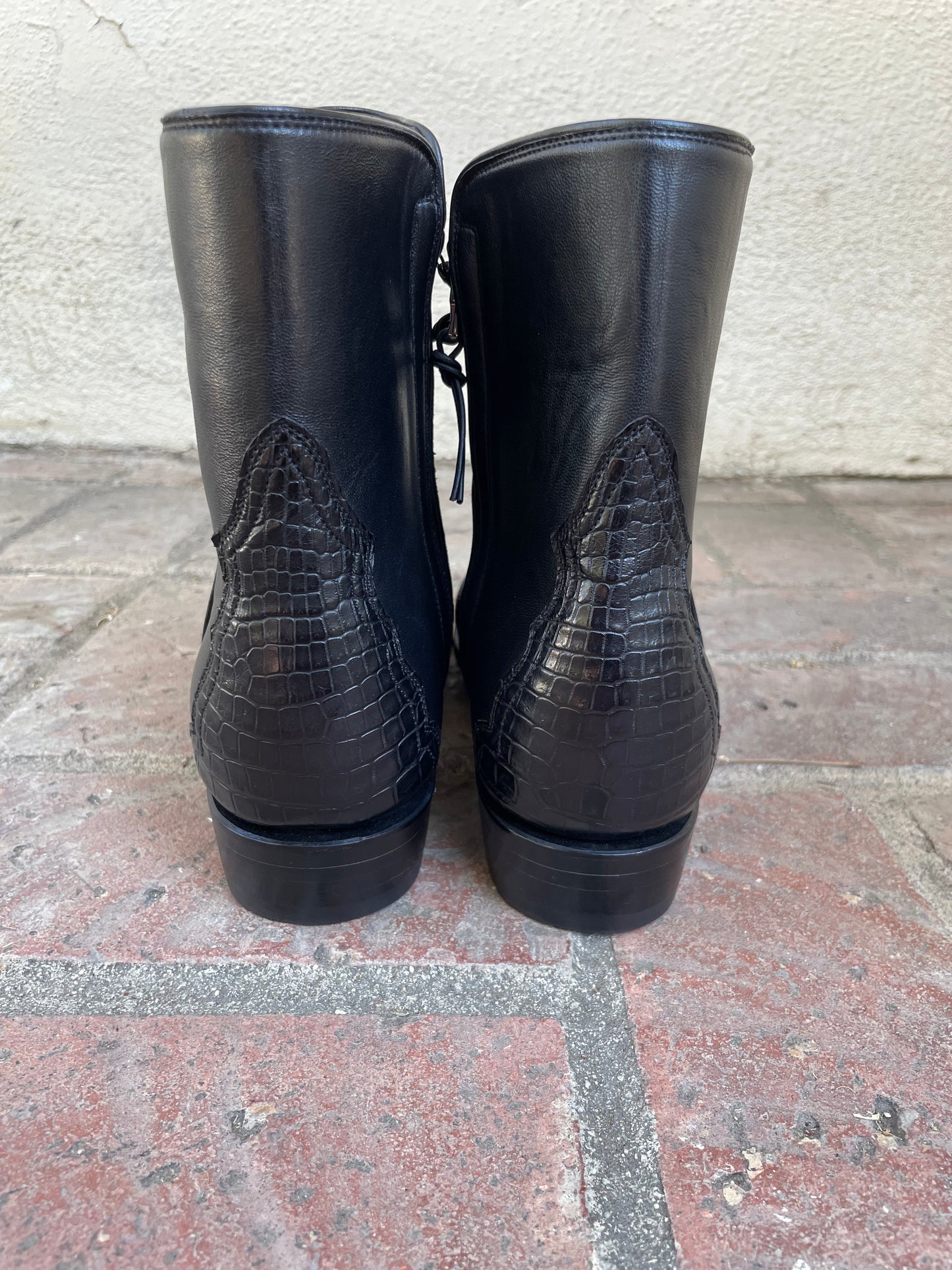 Noir Nile Crocodile Belly With Noir Calf ZG