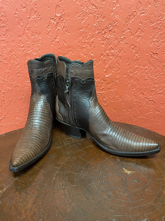 Femme Cafe Teju Lizard Et Espresso Italien Calf ZG