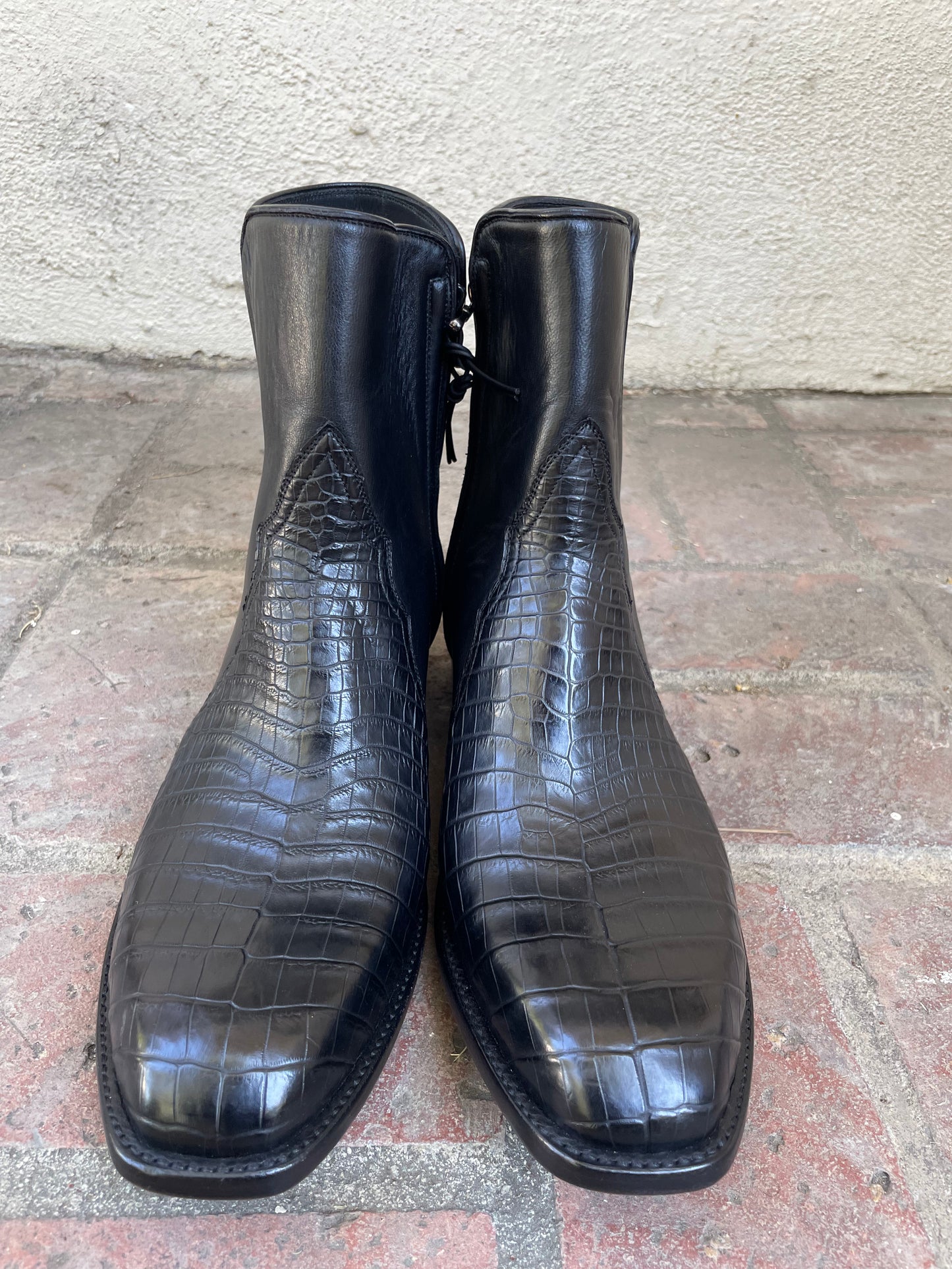 Noir Nile Crocodile Belly With Noir Calf ZG