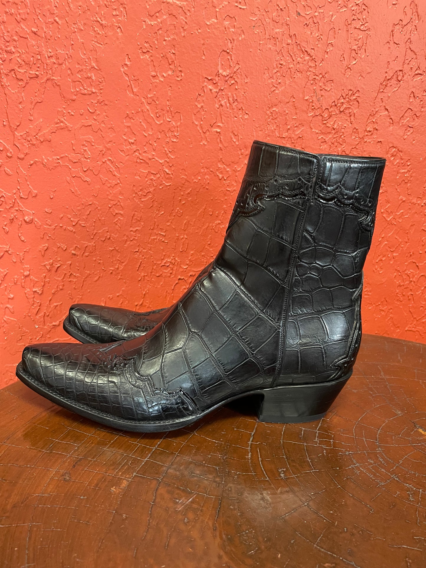 Majestic Alligator Belly Noir Zorro