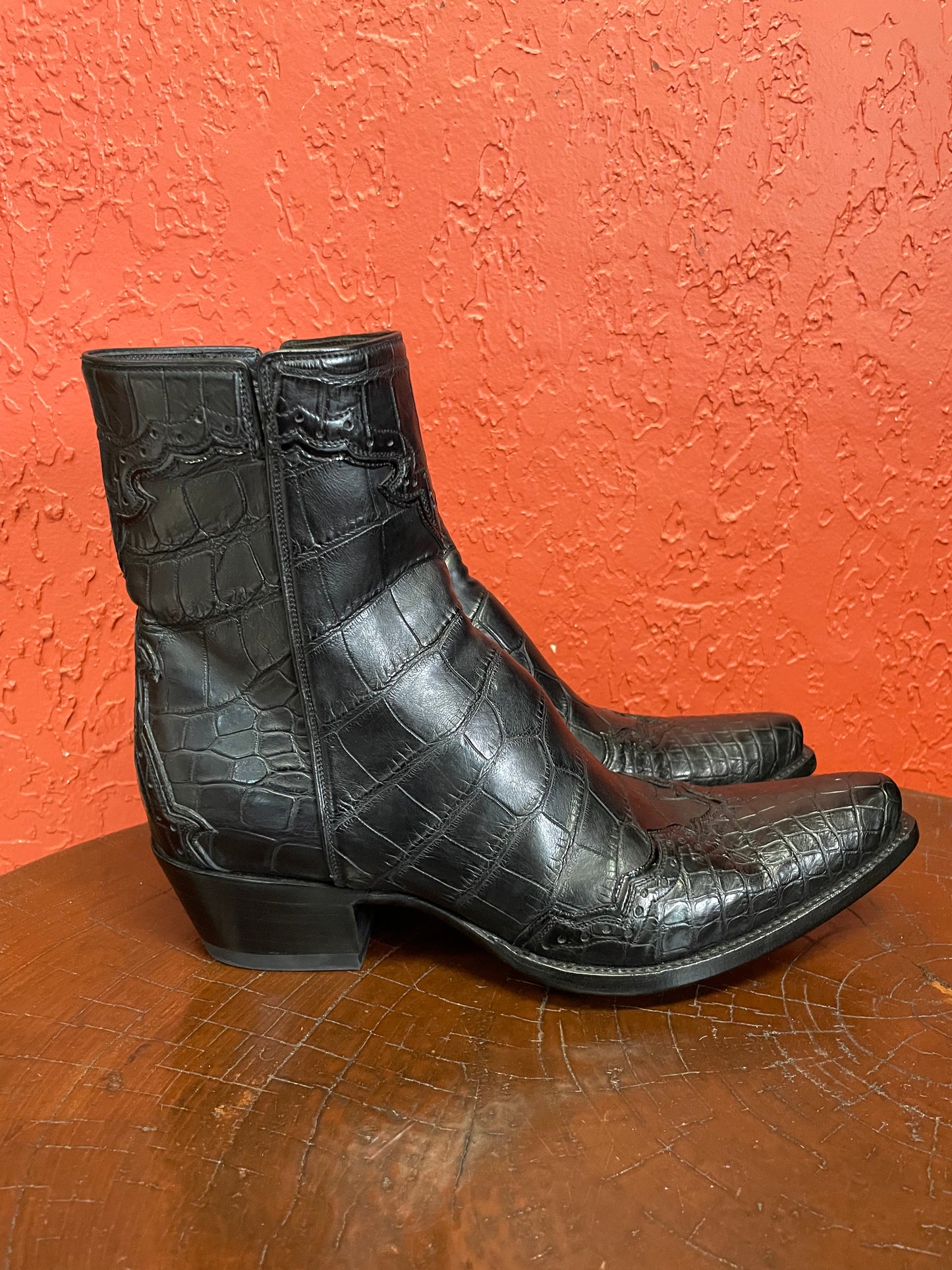 Majestic Alligator Belly Noir Zorro