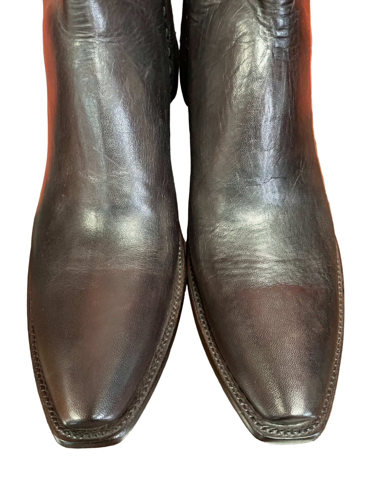 Italian Cheval Zip in Espresso