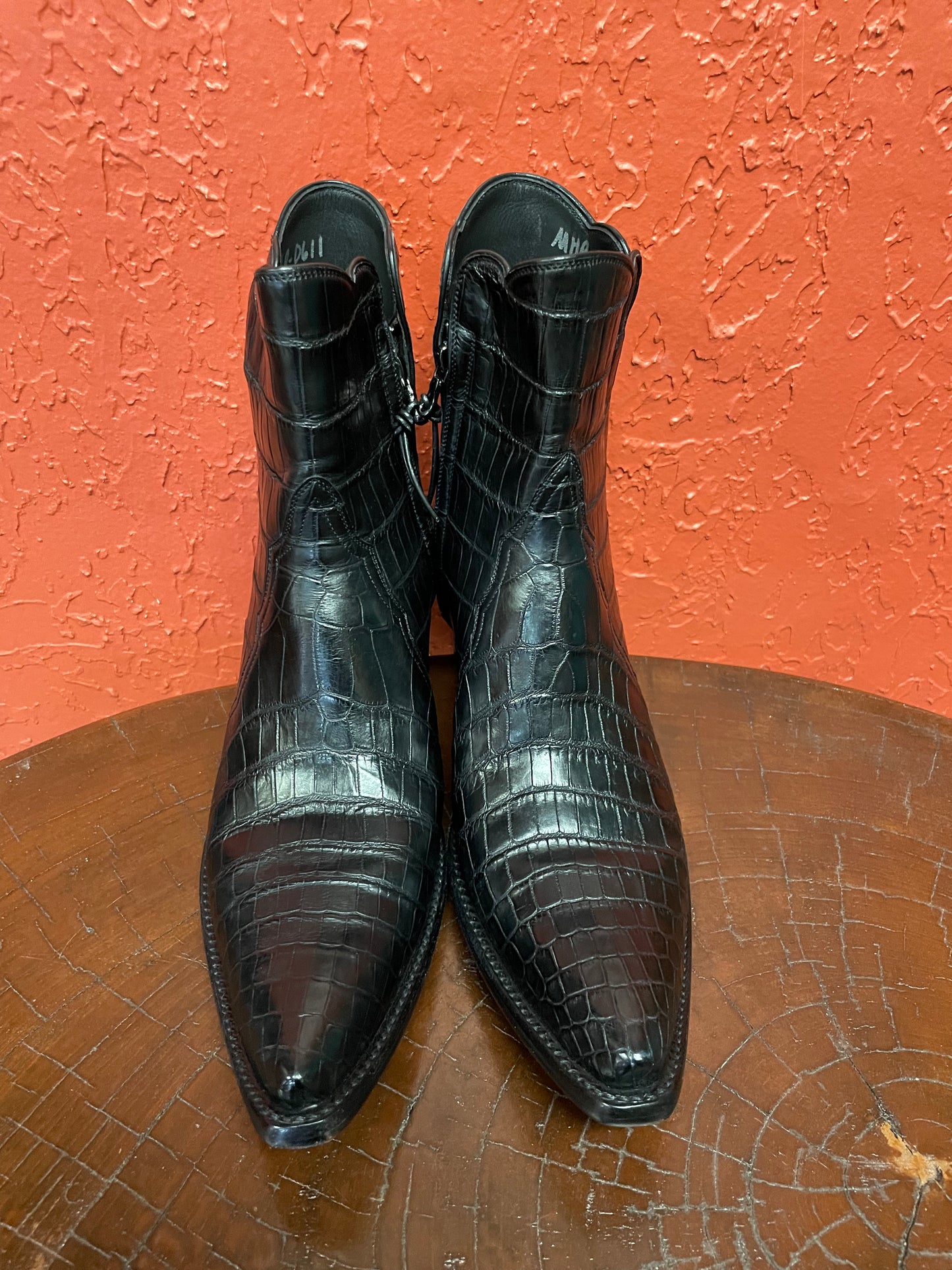 Femme American Alligator Belly Noir ZG