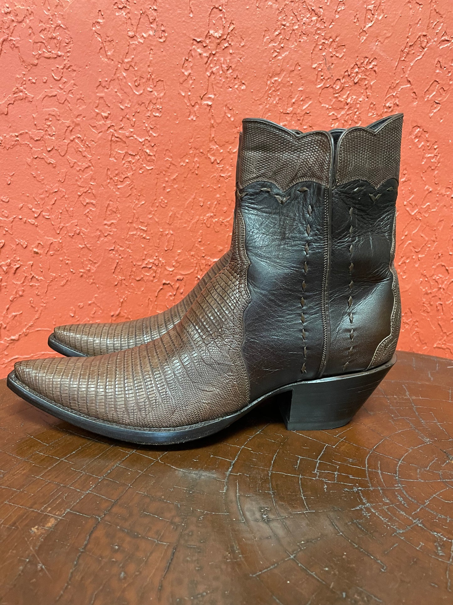 Femme Cafe Teju Lizard Et Espresso Italien Calf ZG