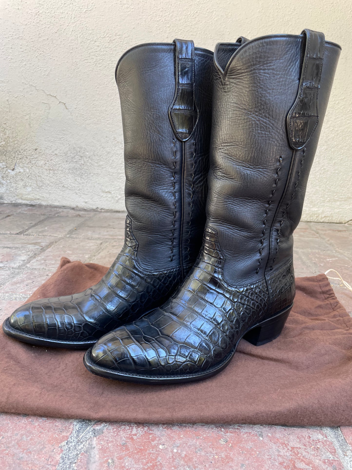 Western Noir Classique American Alligator