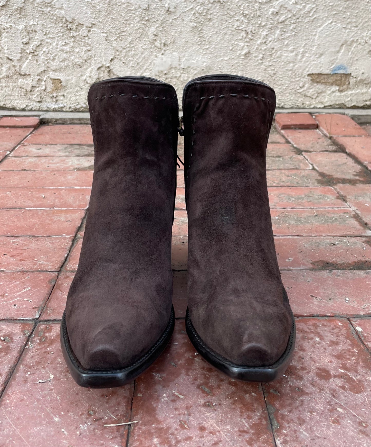 Espresso Suede Et Buckstitch Zorro