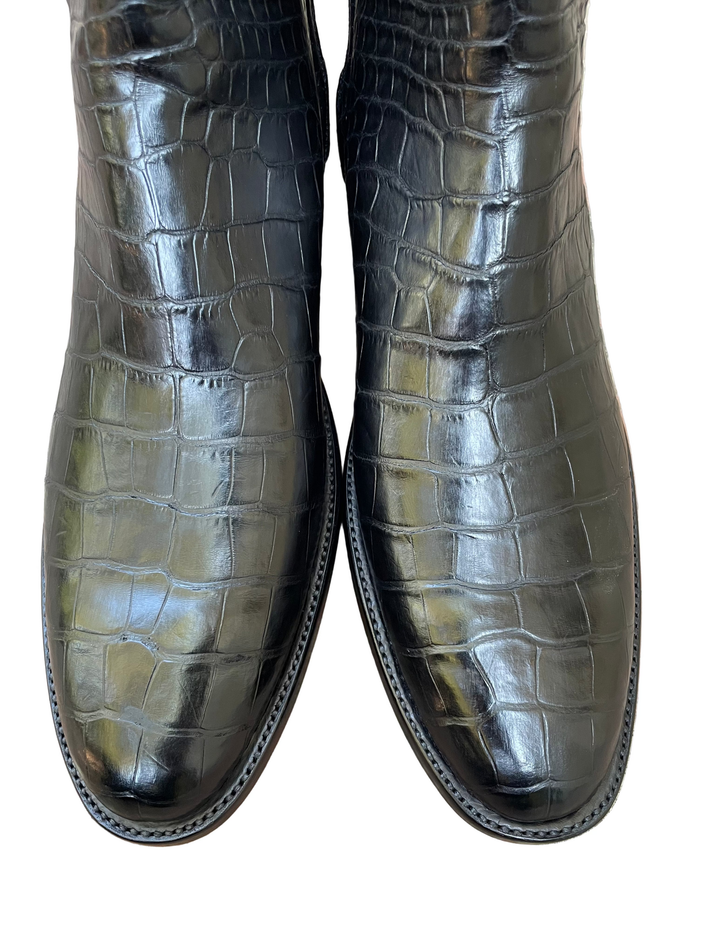 American Alligator Belly Zorro Noir