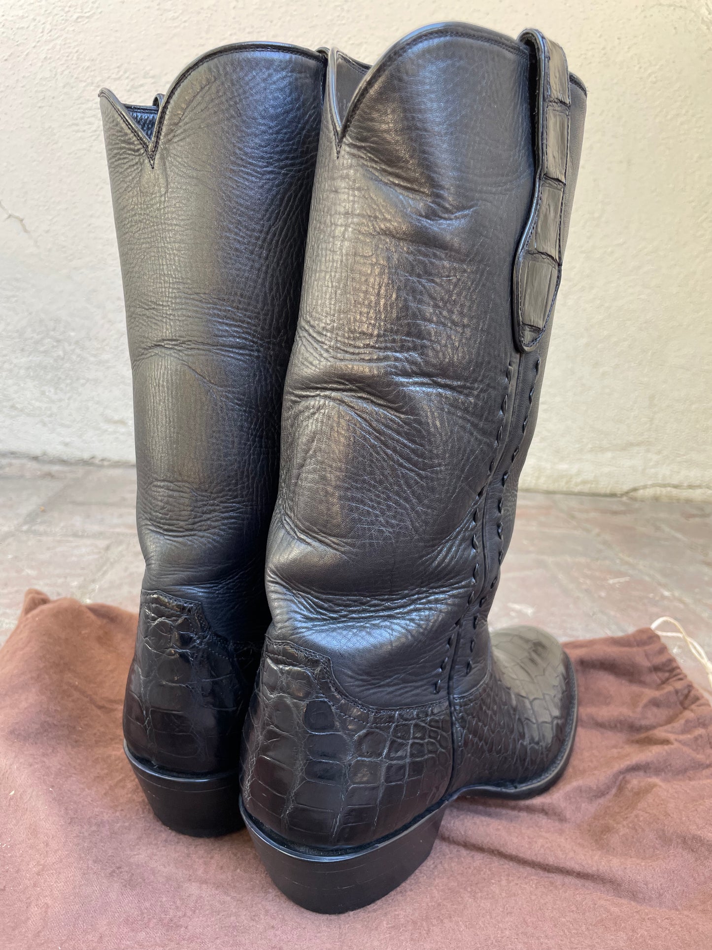 Western Noir Classique American Alligator