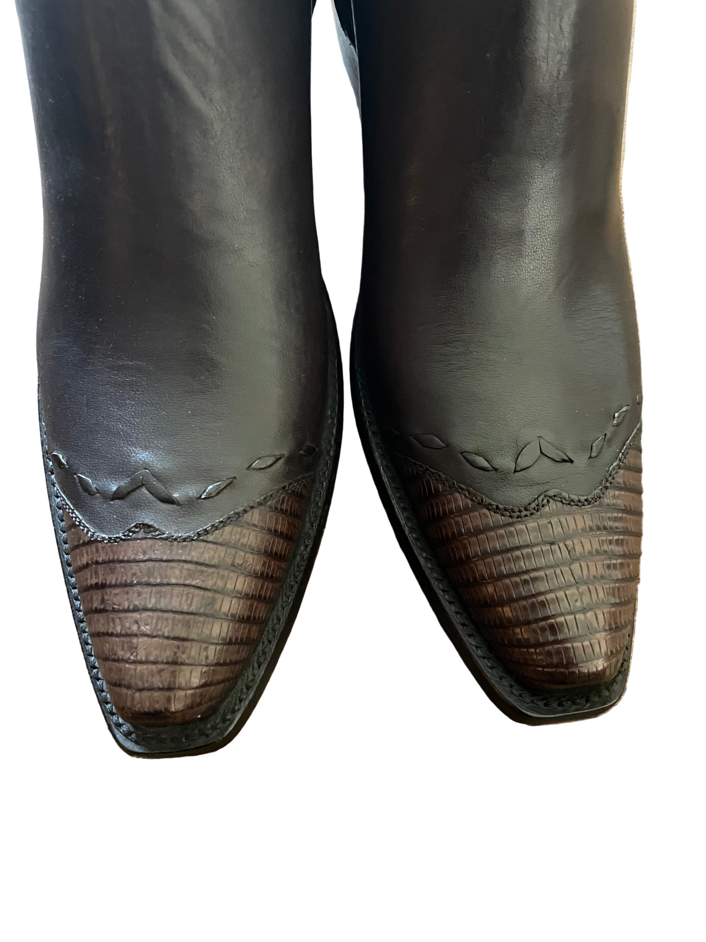 Cheval With Teju Lizard Zip in Chocolate