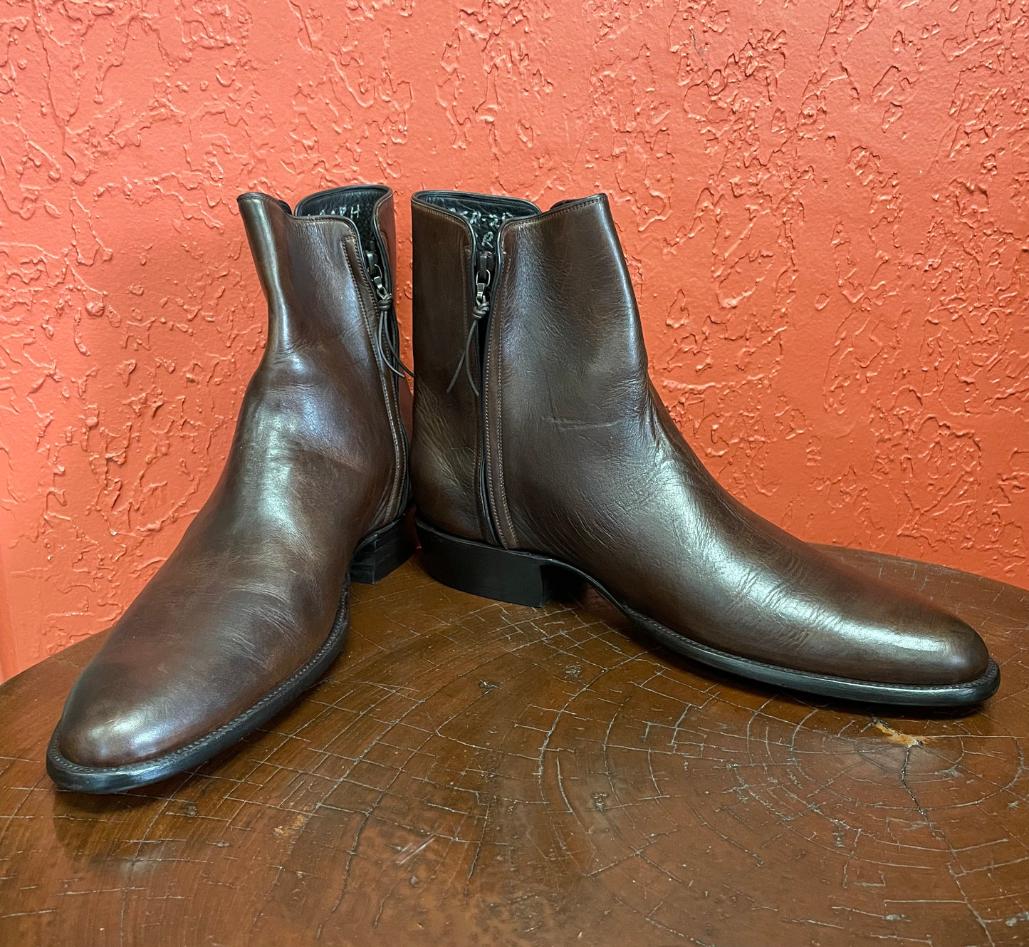 Brompton Brown Zip Boot