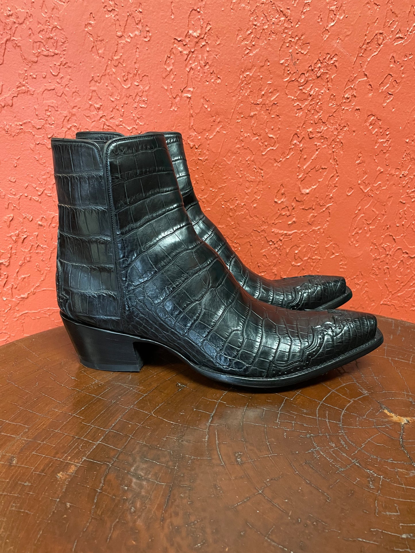 Majestic Noir Alligator Belly Zorro