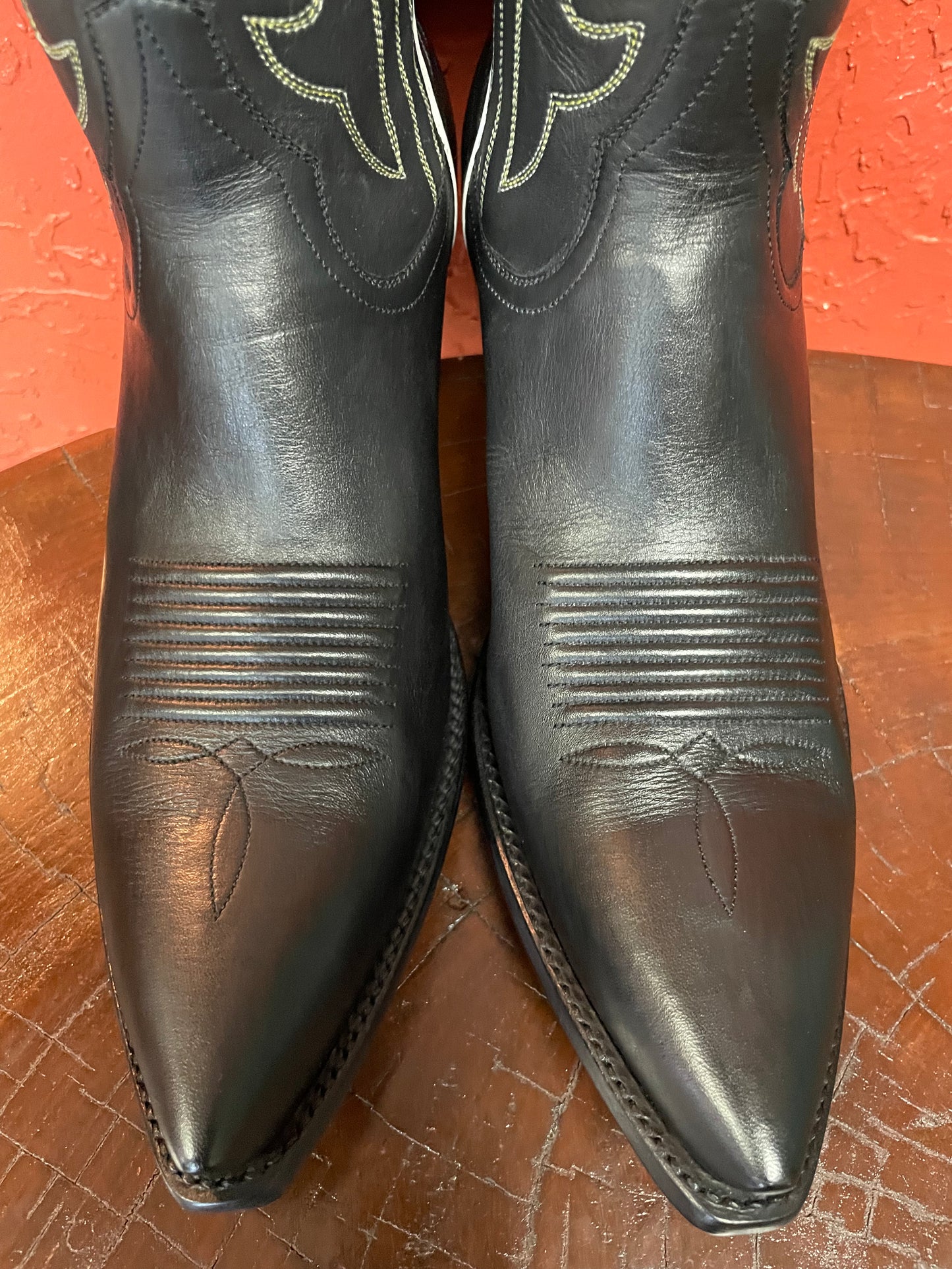 Men’s Blanc Stars En Noir Cowboy Boot