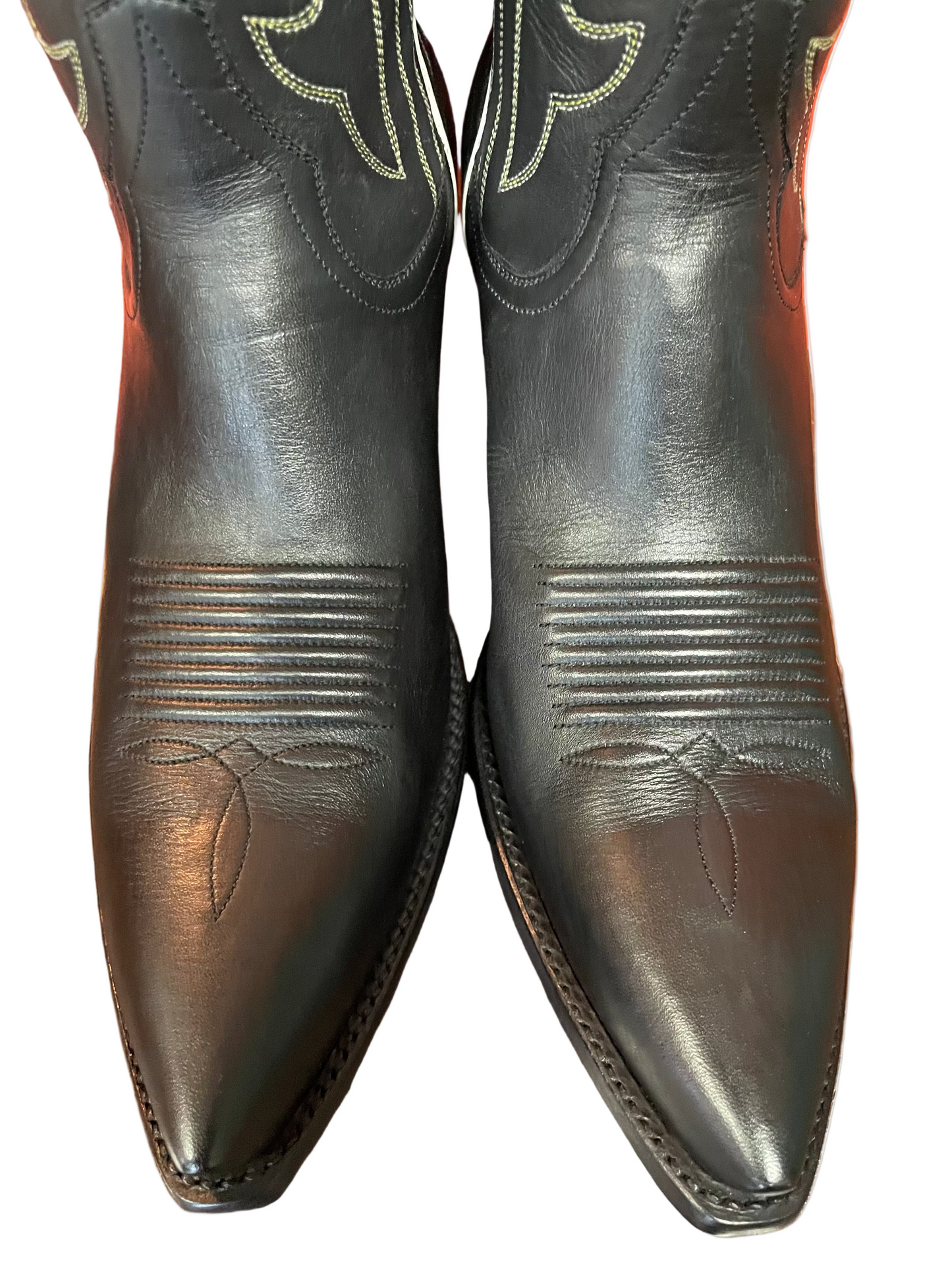 Men’s Blanc Stars En Noir Cowboy Boot