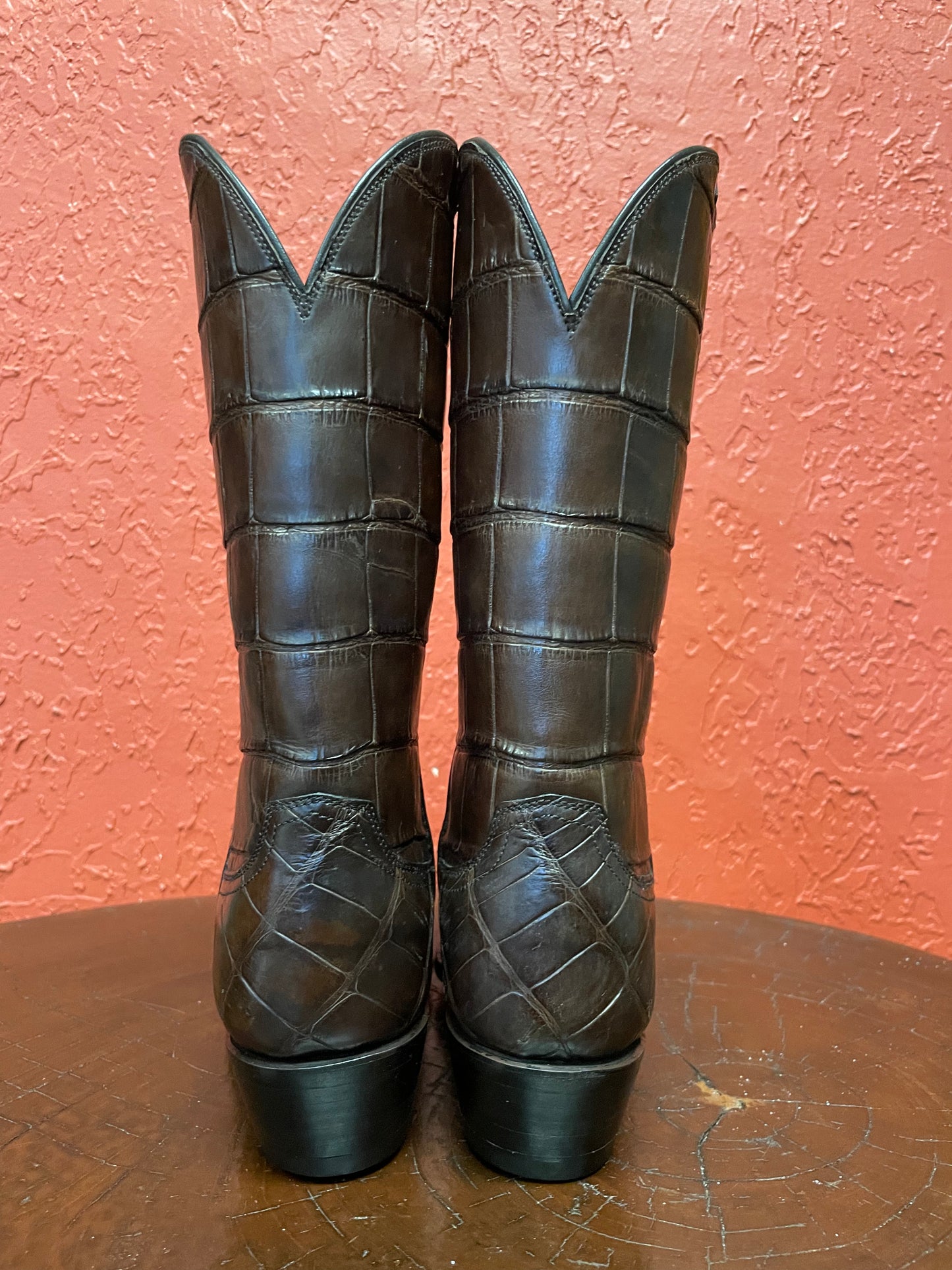 Espresso American Alligator Belly Cowgirl