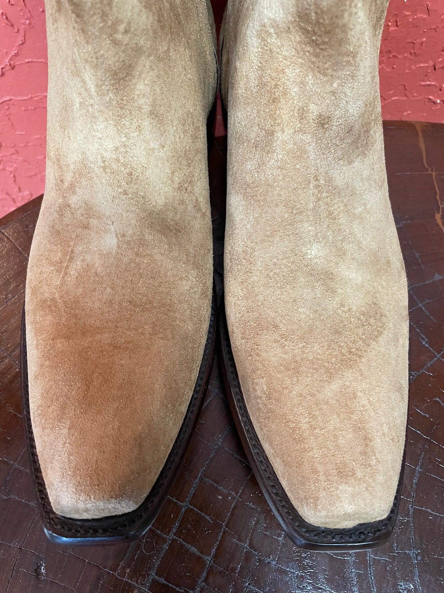 Camel Pigskin Zip Boot