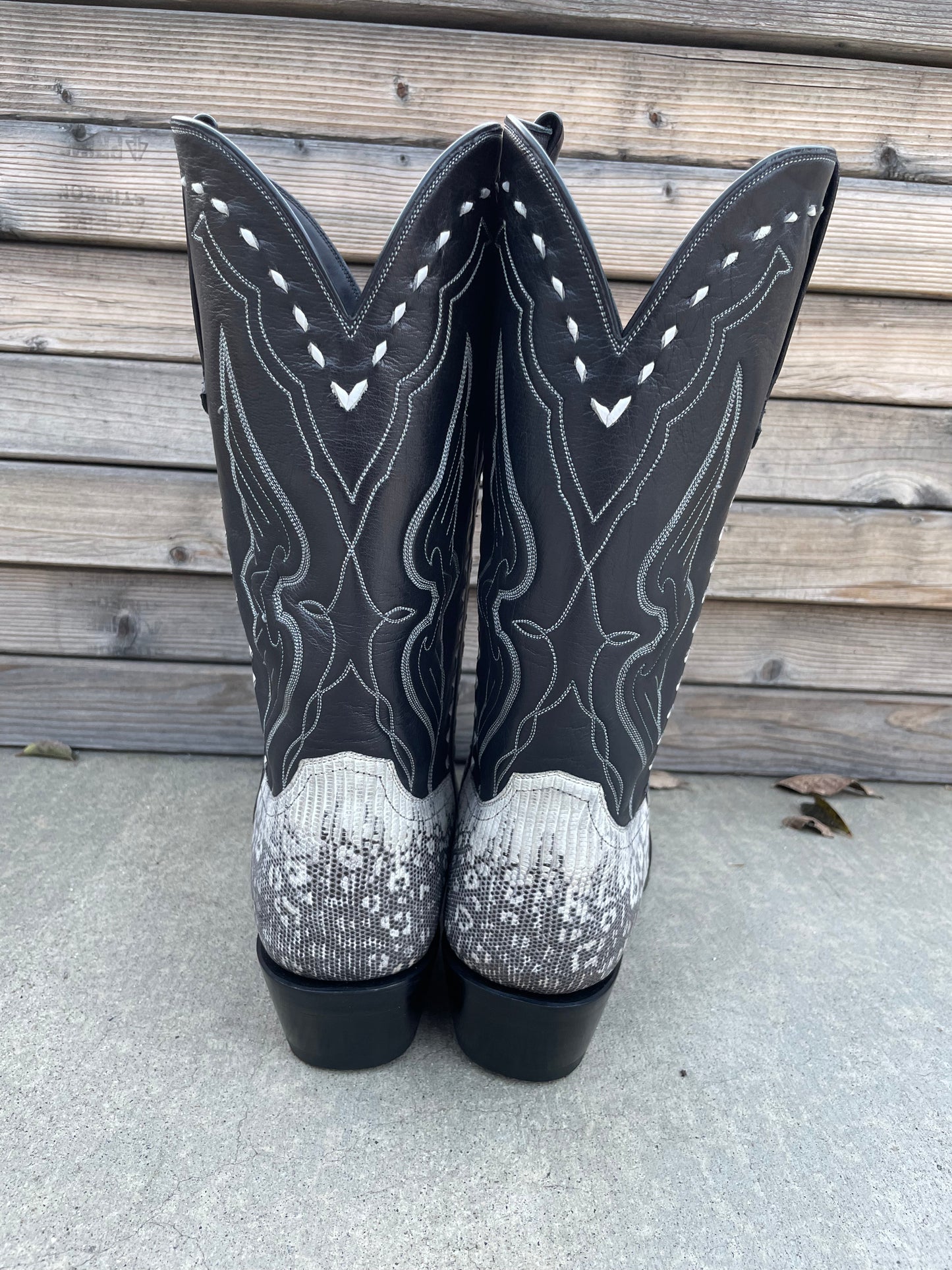 Natural Ringtail Lizard Cowboy Boot