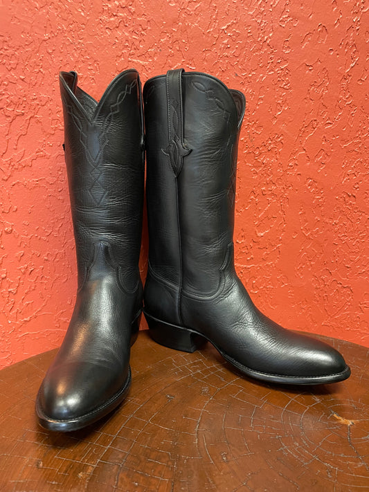 Homme Calfskin Noir Cowboy