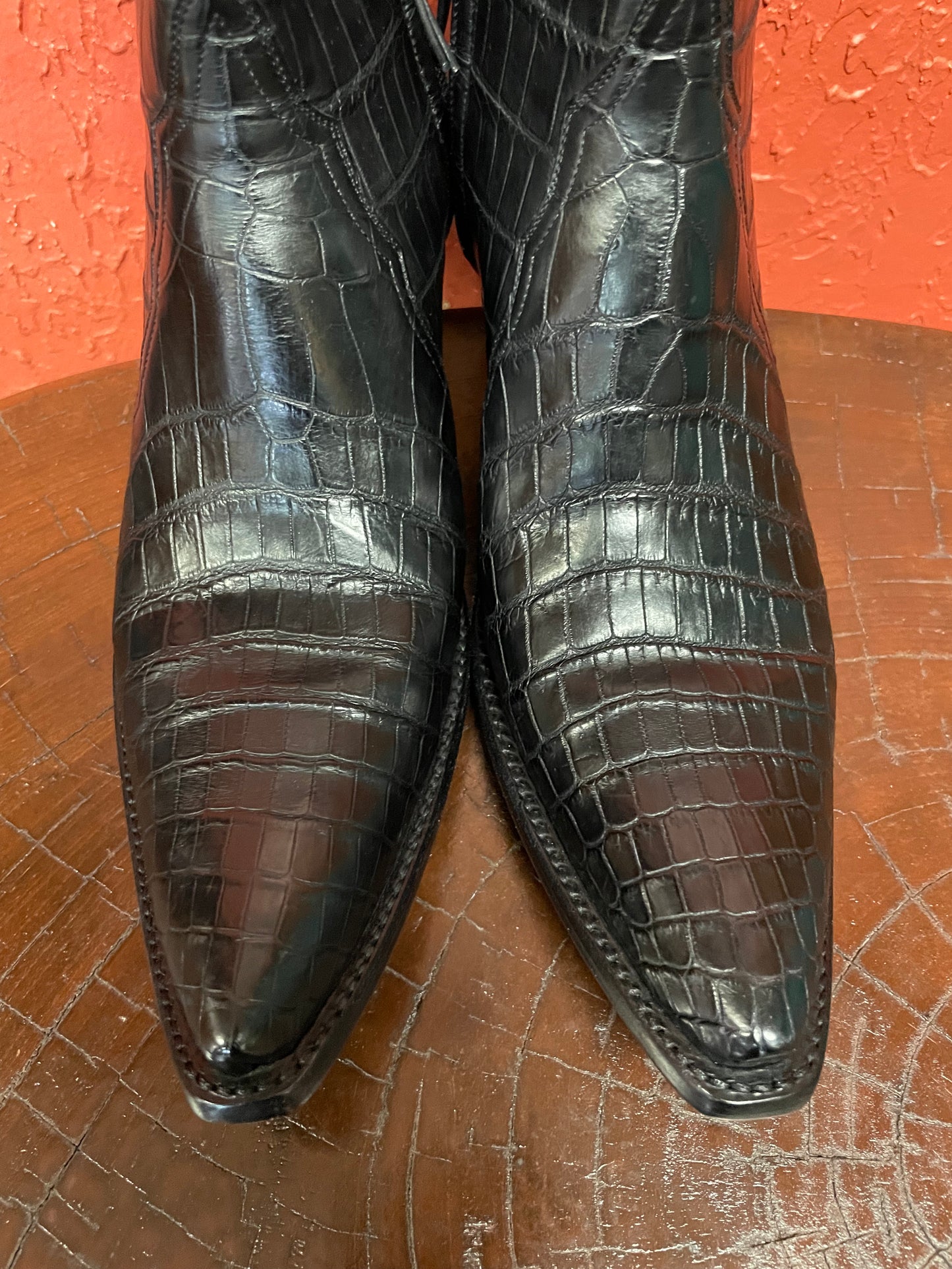 Femme American Alligator Belly Noir ZG