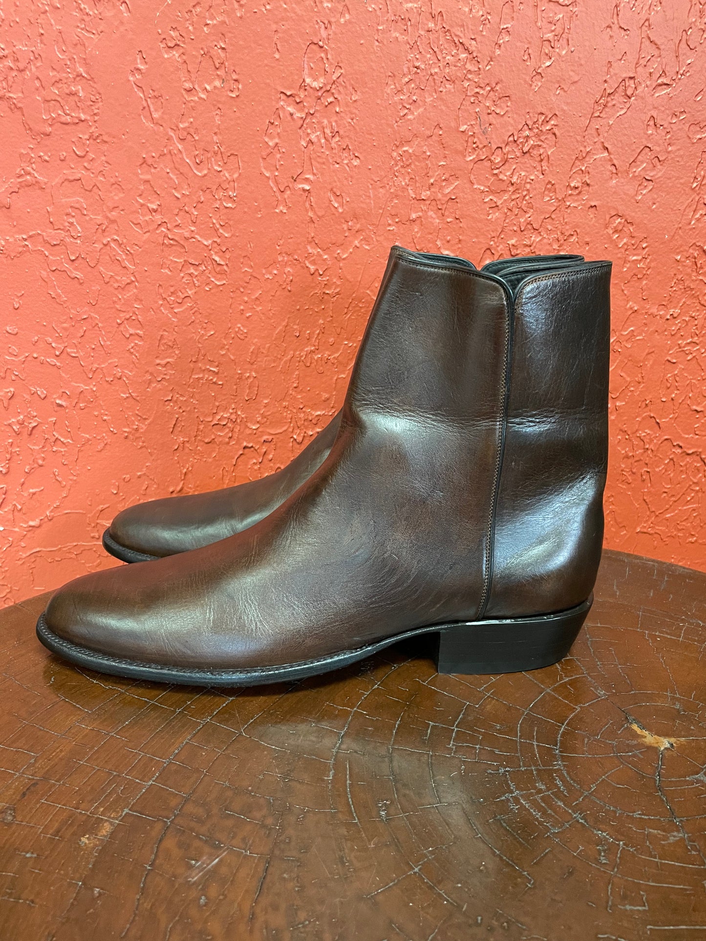 Brompton Brown Zip Boot