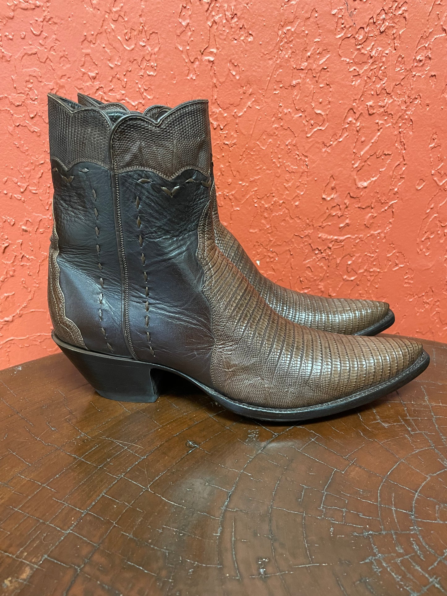 Femme Cafe Teju Lizard Et Espresso Italien Calf ZG