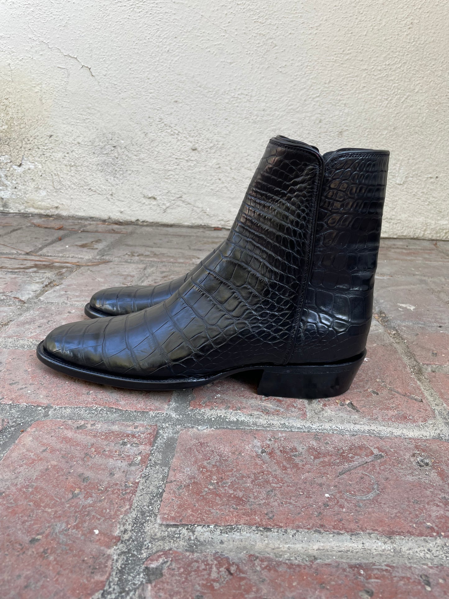 American Alligator Belly Zorro Noir