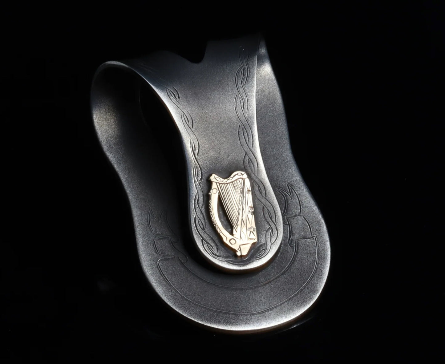 Big Wad Celtic Harp Money Clip