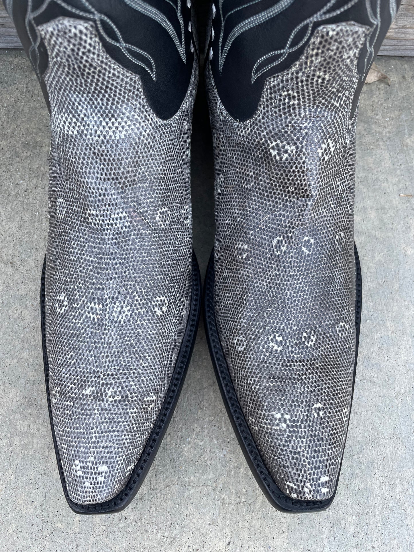 Natural Ringtail Lizard Cowboy Boot