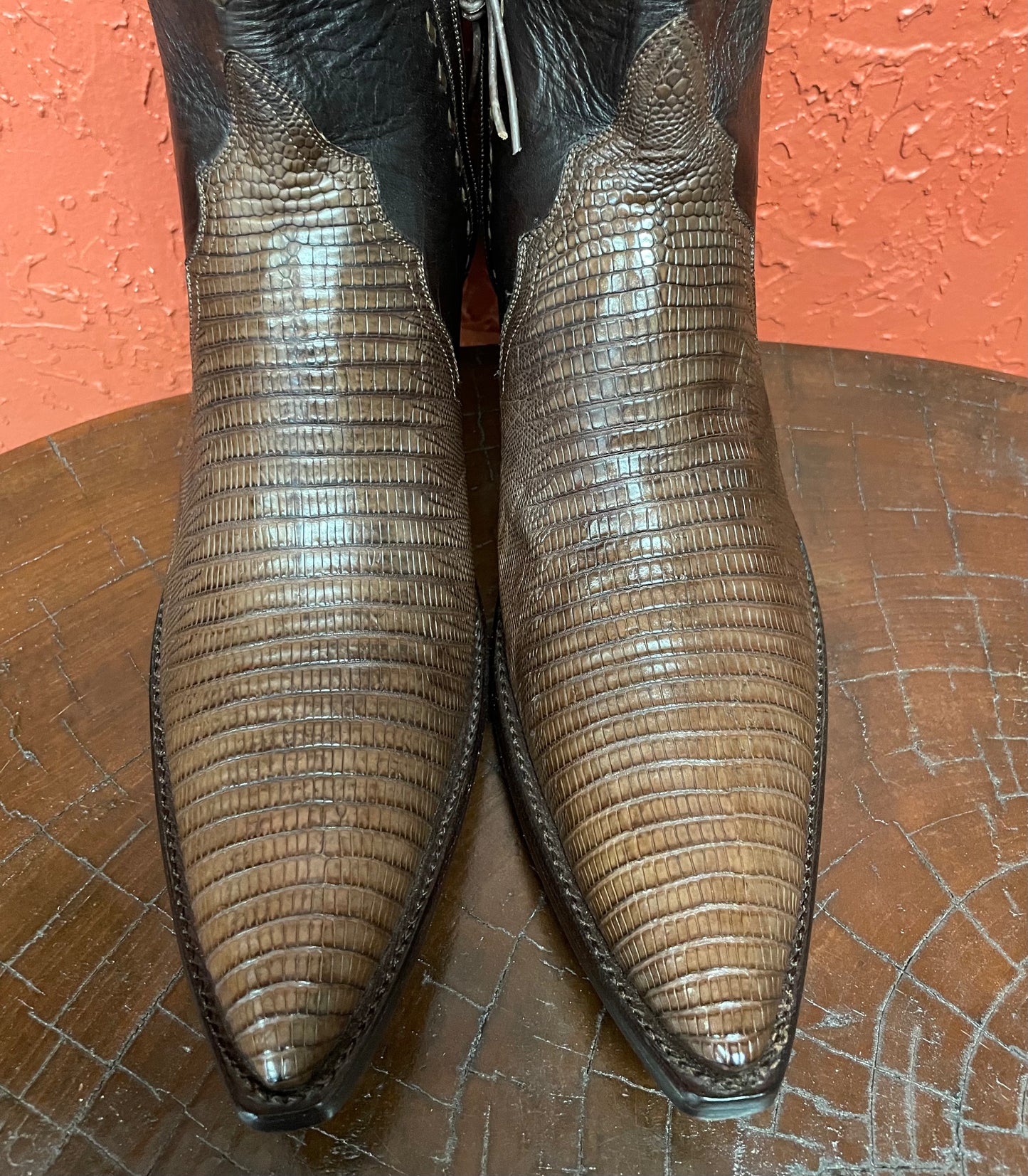 Femme Cafe Teju Lizard Et Espresso Italien Calf ZG