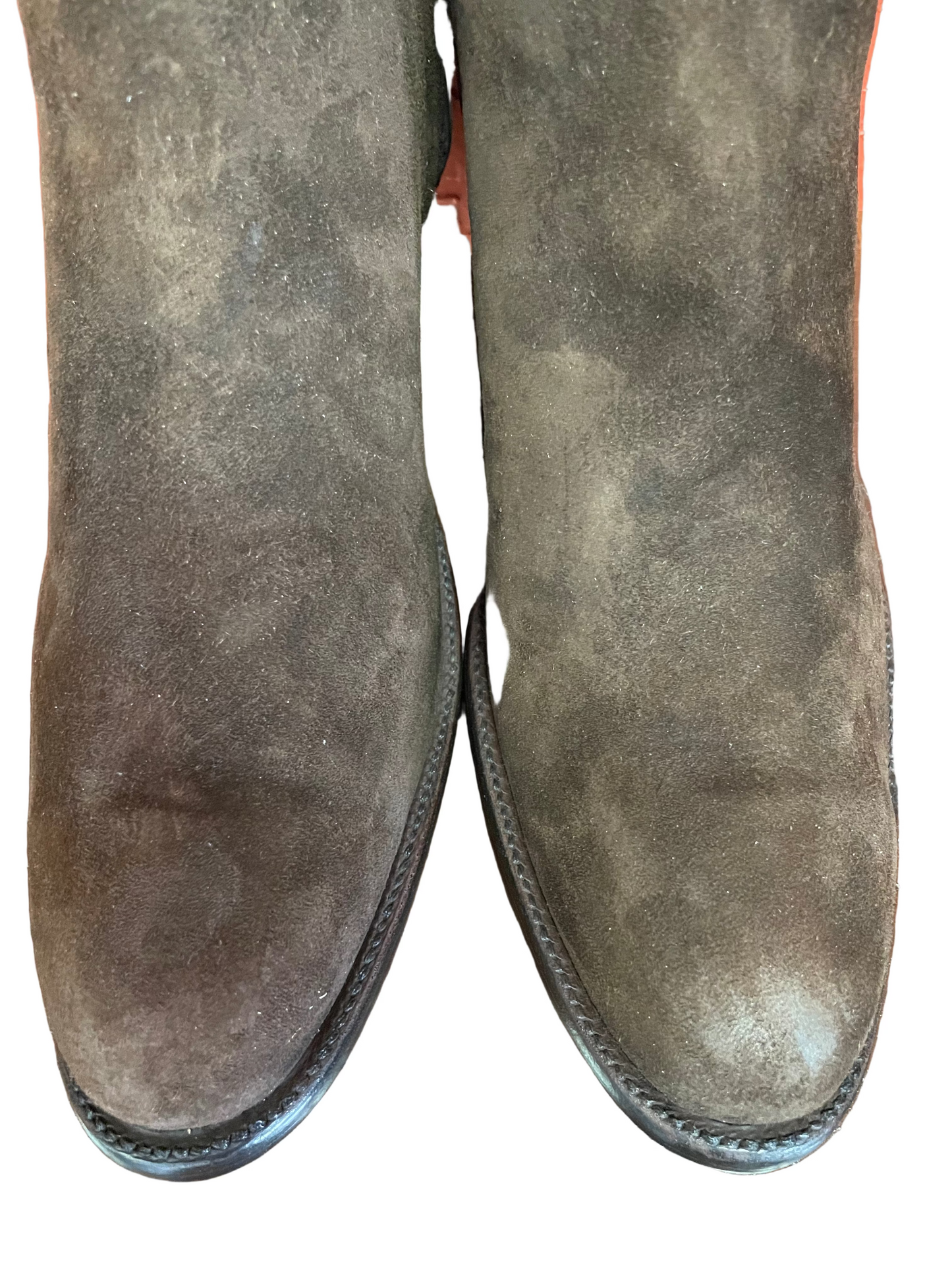 Seamless Chocolát Calfskin Suede Zorro