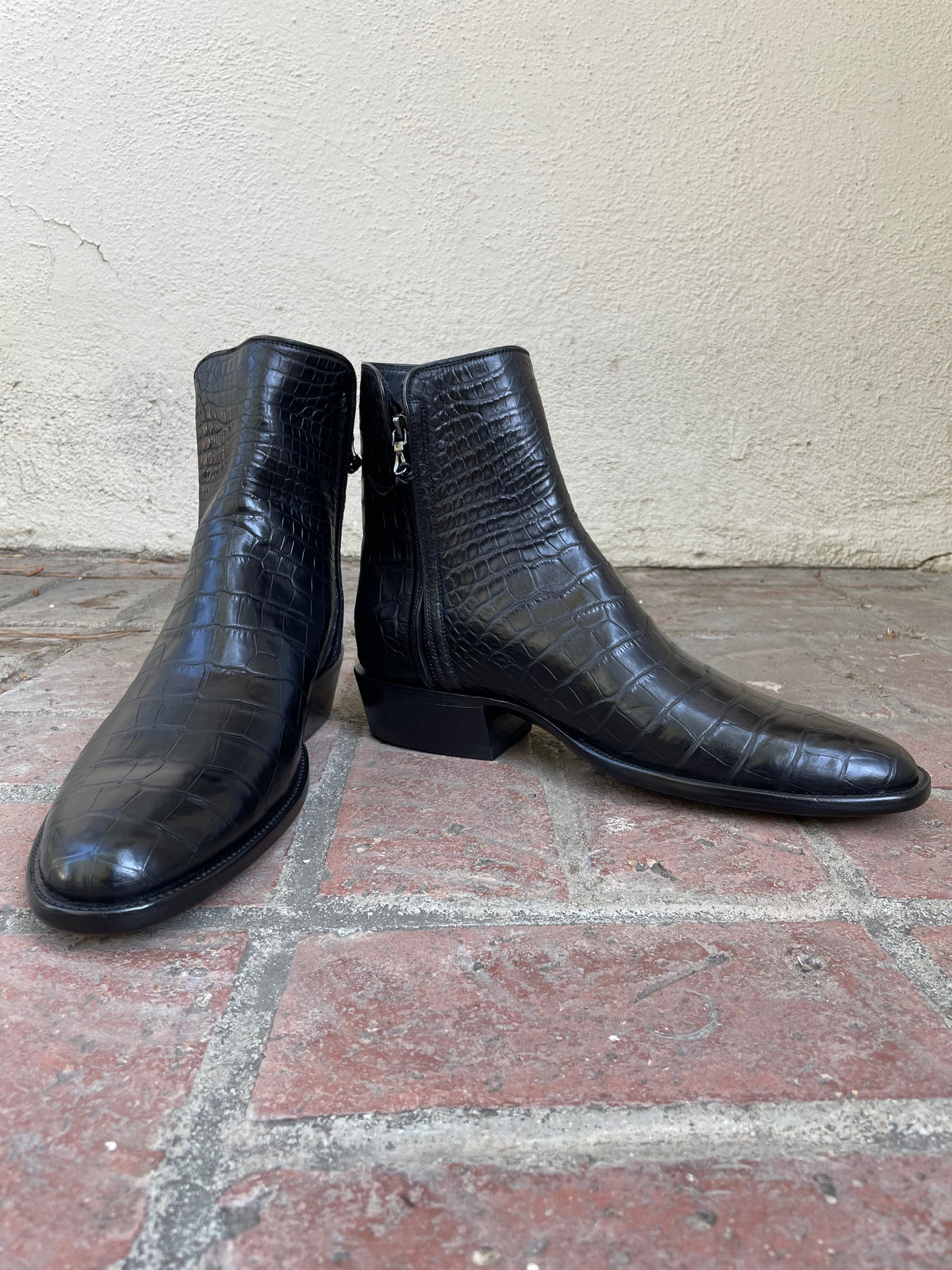 American Alligator Belly Zorro Noir