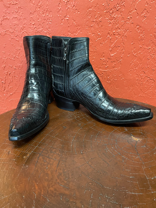 Majestic Noir Alligator Belly Zorro