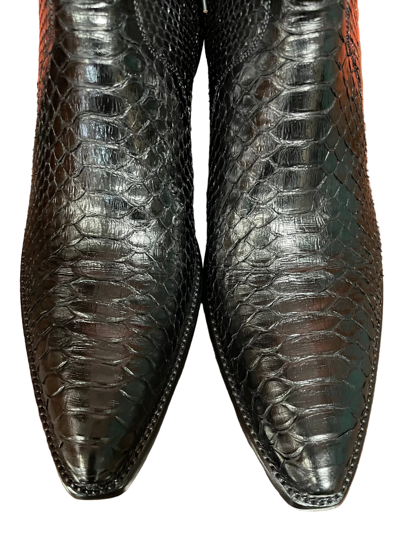 Men’s Python Zip in Noir