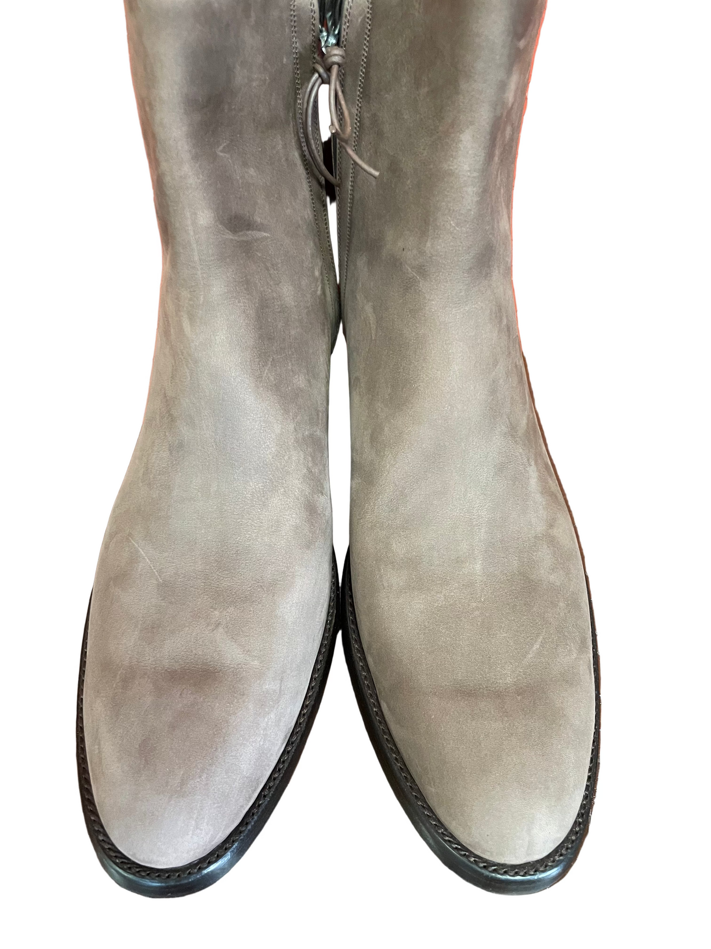 Café Au Lait Italian Calfskin Nubuck Zip